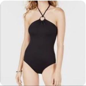MICHAEL KORS black 1 piece bathing suit size 12